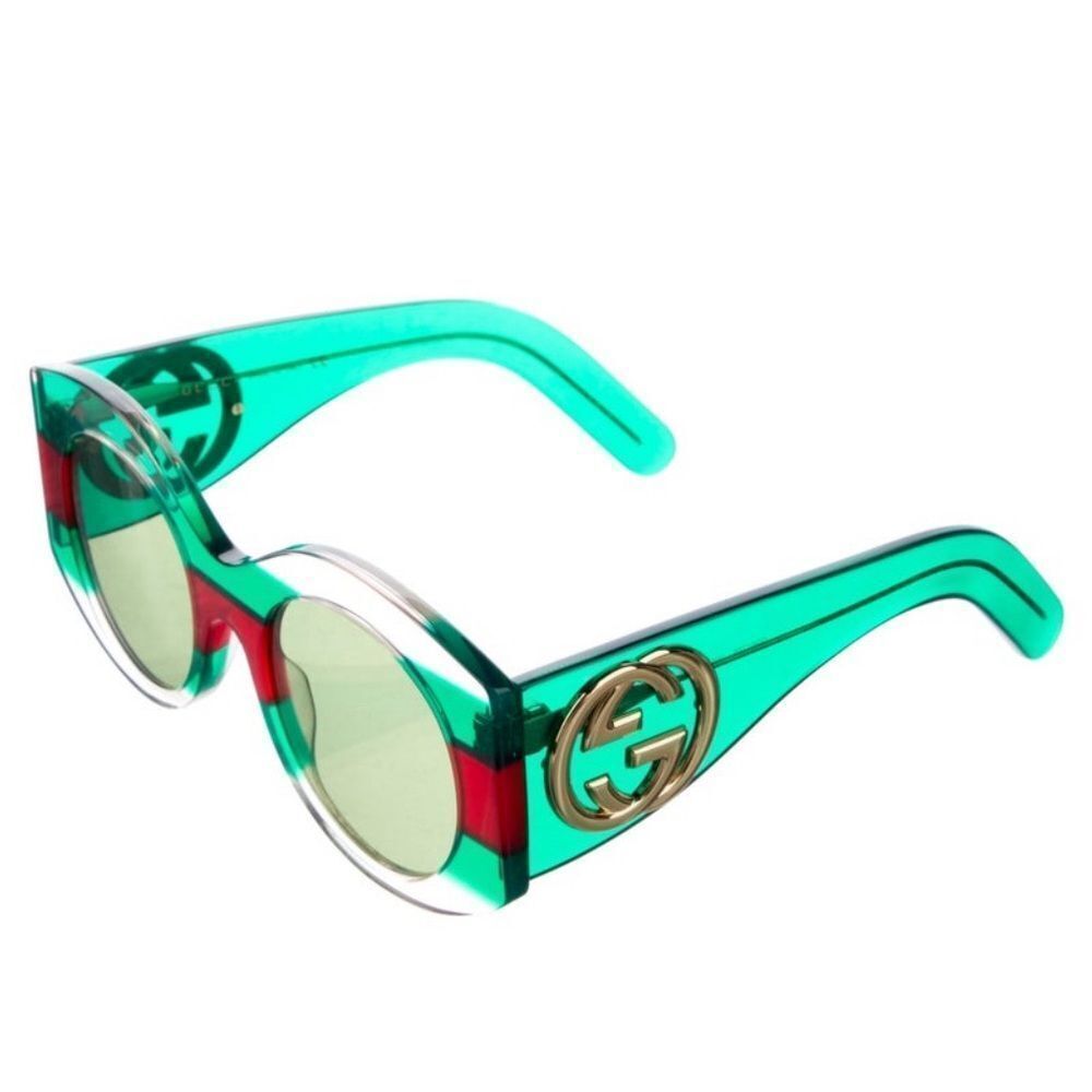 GUCCI Rare Web Large GG Mega Logo Sunglasses